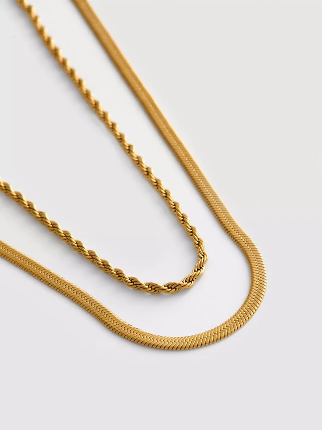 Paquete de 2 collares en capas a prueba de agua