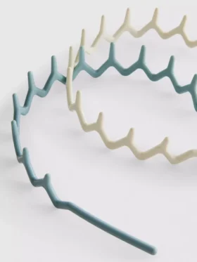 Paquete de 2 diademas en zigzag