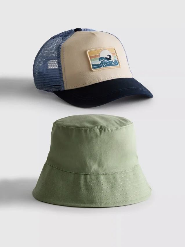 Paquete de 2 gorras
