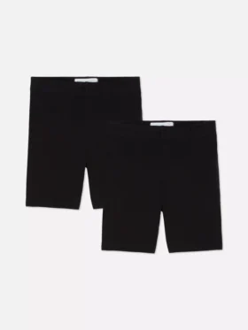 Paquete de 2 pantalones cortos de ciclismo elásticos