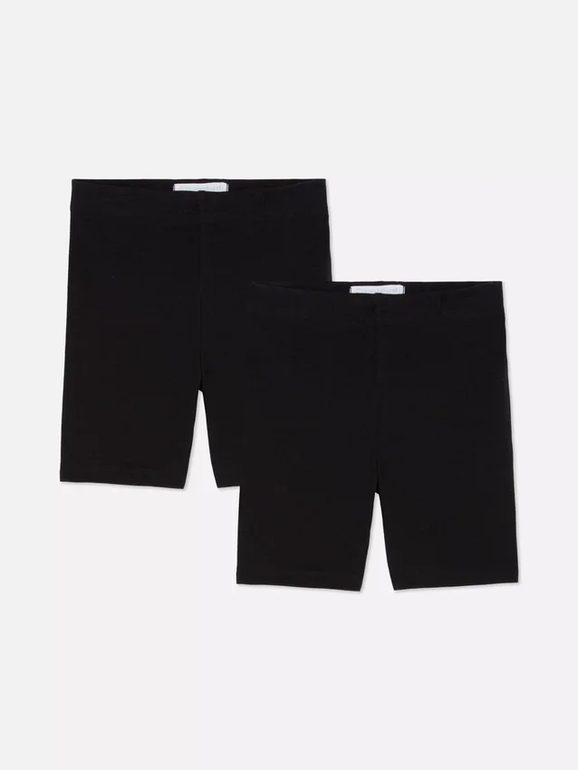 Paquete de 2 pantalones cortos de ciclismo elásticos