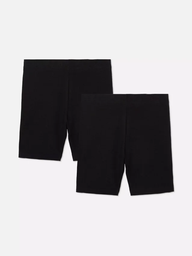 Paquete de 2 pantalones cortos de ciclismo elásticos