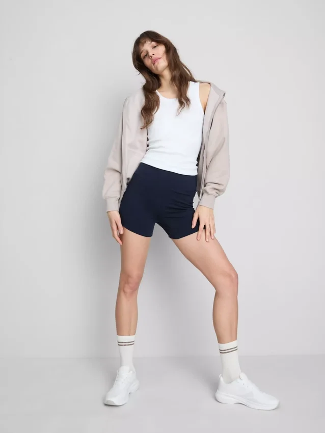 Paquete de 2 pantalones cortos de yoga de cintura alta