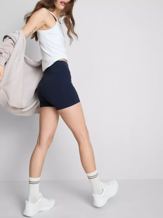 Paquete de 2 pantalones cortos de yoga de cintura alta