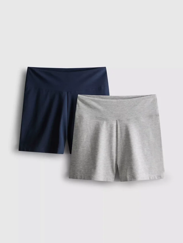 Paquete de 2 pantalones cortos de yoga de cintura alta