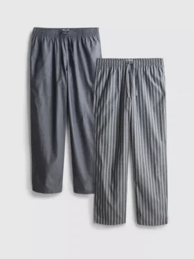Paquete de 2 pantalones de pijama de popelín