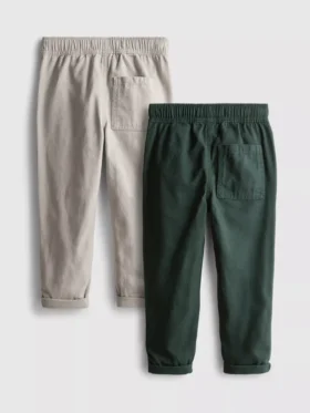 Paquete de 2 pantalones de sarga