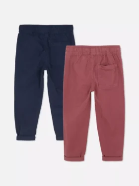 Paquete de 2 pantalones de sarga