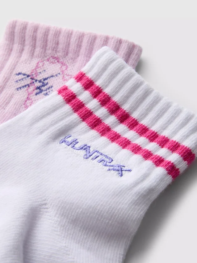 Paquete de 2 pares de calcetines cortos de algodón «K-Pop Demon Hunters»