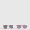 Paquete de 2 pares de gafas de sol con montura cuadrada
