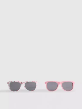 Paquete de 2 pares de gafas de sol con montura cuadrada