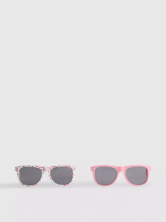 Paquete de 2 pares de gafas de sol con montura cuadrada