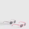 Paquete de 2 pares de gafas de sol con montura cuadrada