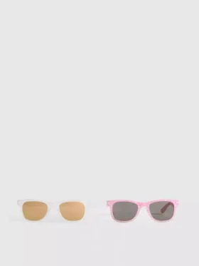 Paquete de 2 pares de gafas de sol con montura en forma de D
