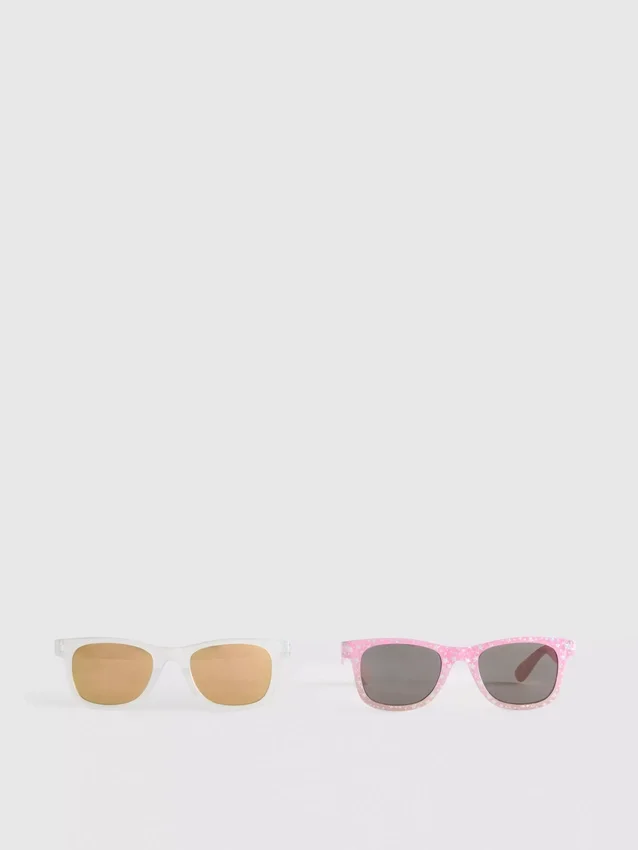 Paquete de 2 pares de gafas de sol con montura en forma de D