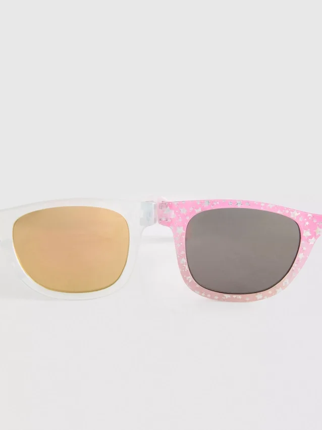 Paquete de 2 pares de gafas de sol con montura en forma de D