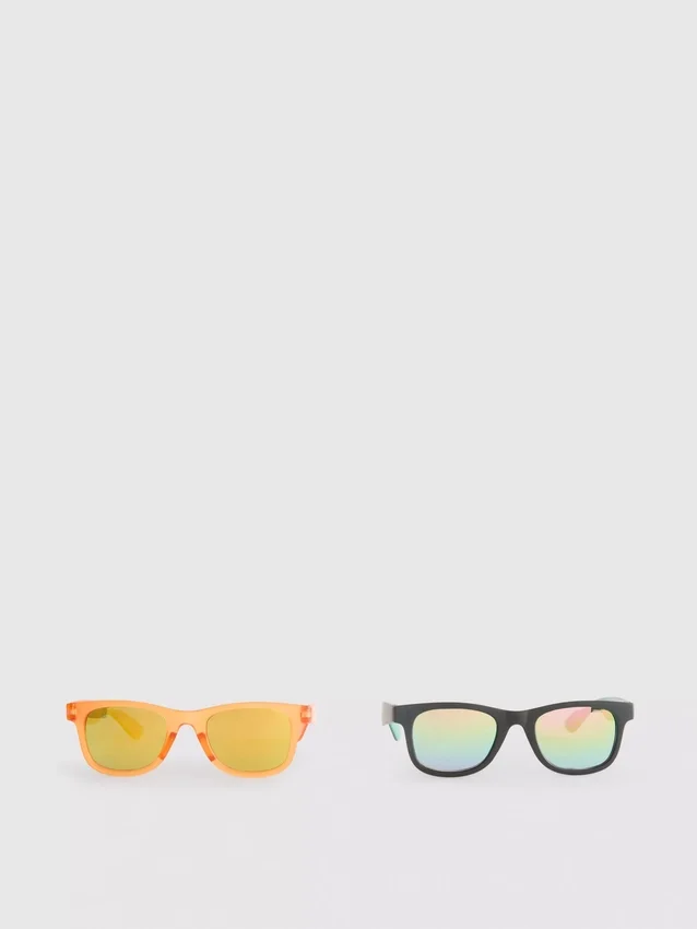 Paquete de 2 pares de gafas de sol de montura cuadrada