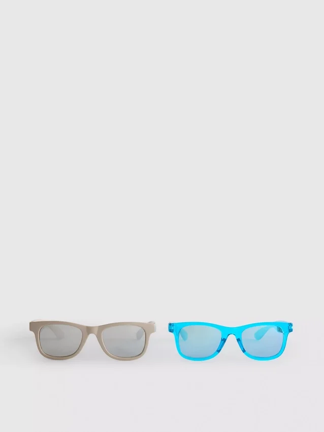 Paquete de 2 pares de gafas de sol de montura cuadrada