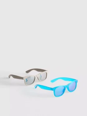Paquete de 2 pares de gafas de sol de montura cuadrada