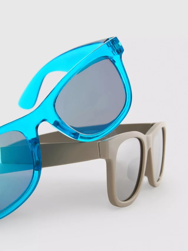Paquete de 2 pares de gafas de sol de montura cuadrada