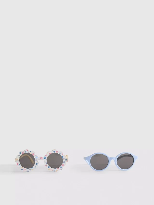 Paquete de 2 pares de gafas de sol de montura redonda