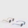 Paquete de 2 pares de gafas de sol de montura redonda