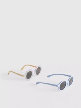 Paquete de 2 pares de gafas de sol de montura redonda