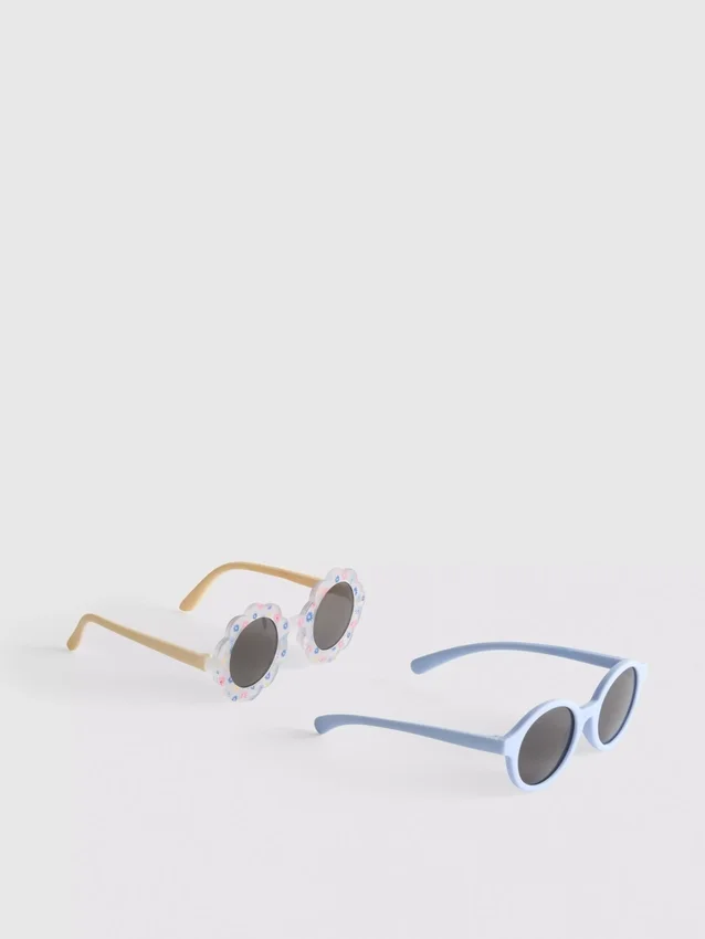 Paquete de 2 pares de gafas de sol de montura redonda