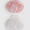 Paquete de 2 pinzas para el cabello con forma de concha