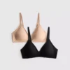 Paquete de 2 sujetadores de ropa moldeadora triangulares alisantes