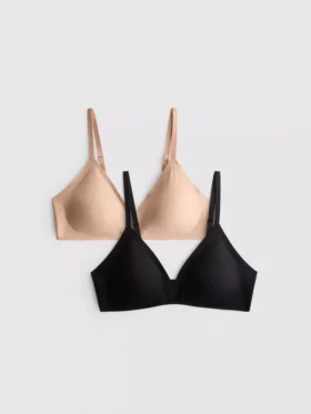 Paquete de 2 sujetadores de ropa moldeadora triangulares alisantes