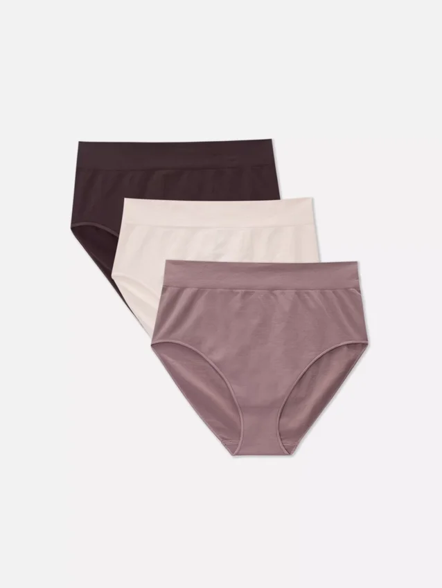 Paquete de 3 braguitas sin costuras de cintura alta