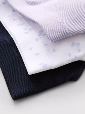 Paquete de 3 bralettes sin costuras con ribetes de encaje