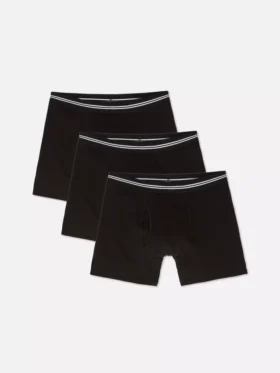 Paquete de 3 calzoncillos bóxer con cintura a rayas