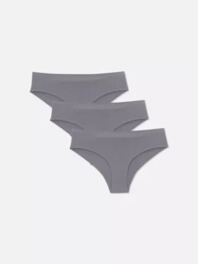 Paquete de 3 calzoncillos grises sin costuras