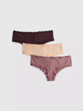 Paquete de 3 calzoncillos hipster neutros de microfibra
