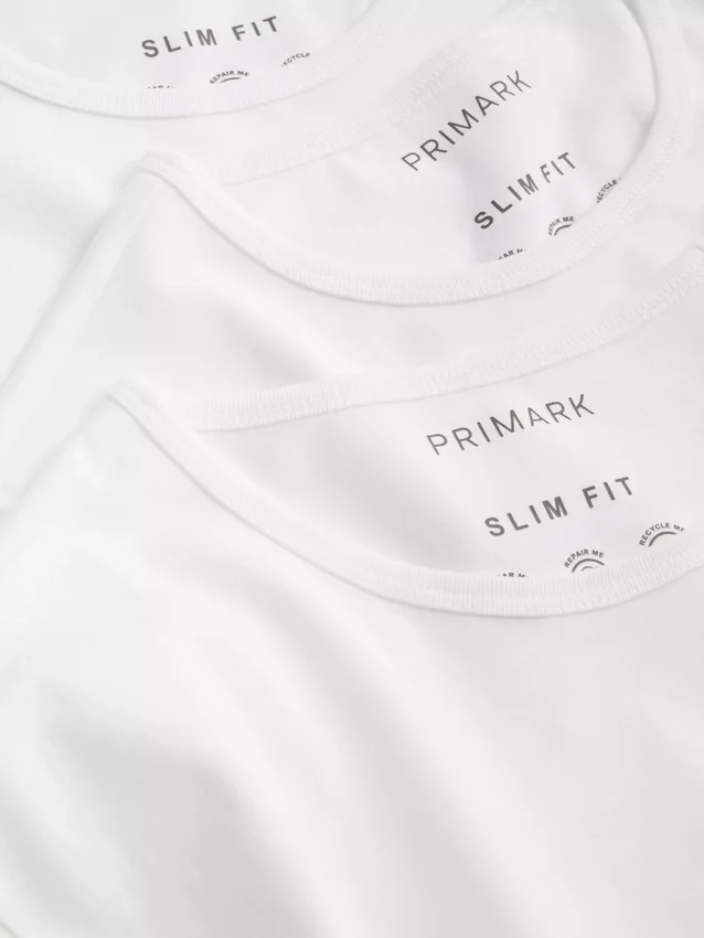Paquete de 3 camisas básicas de cuello redondo