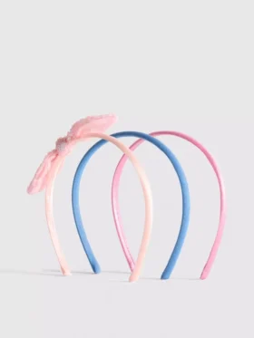 Paquete de 3 diademas con moño