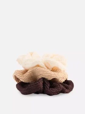 Paquete de 3 ligas para el cabello arrugadas