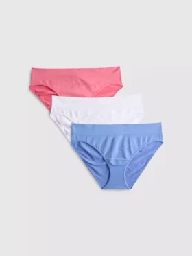 Paquete de 3 mini braguitas fruncidas sin costuras