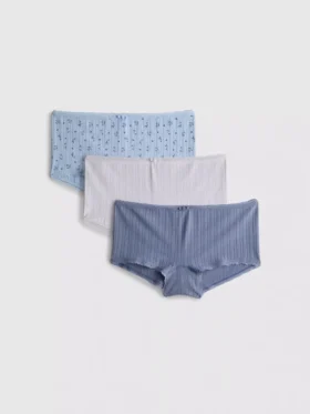Paquete de 3 mini shorts sin costuras