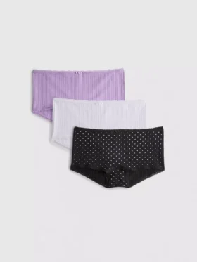 Paquete de 3 mini shorts sin costuras