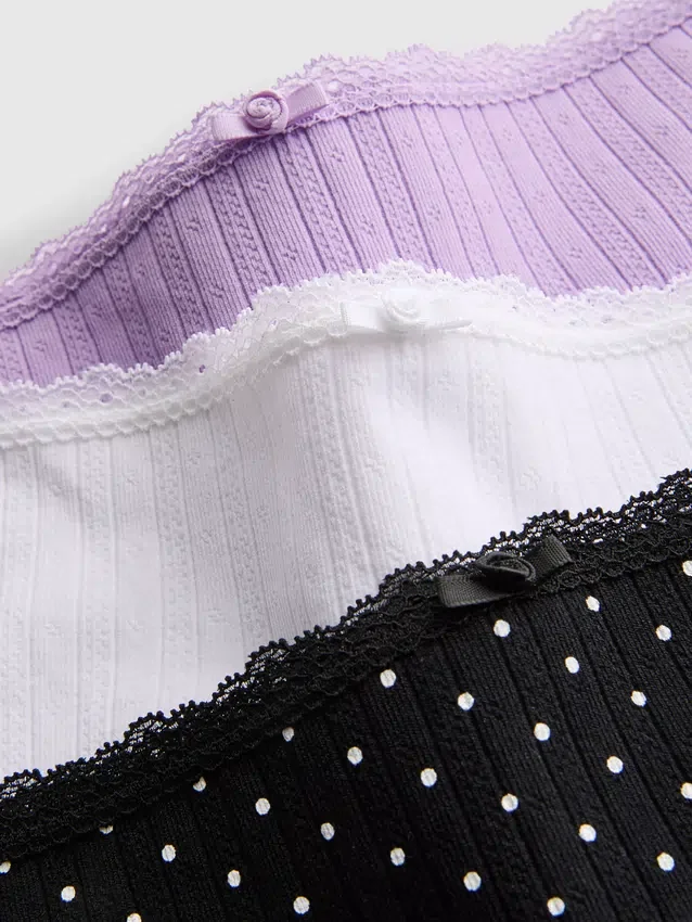 Paquete de 3 mini shorts sin costuras