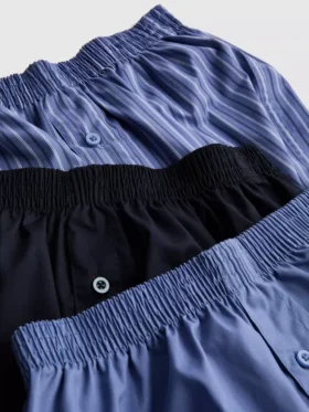 Paquete de 3 pantalones cortos con cierre de botón