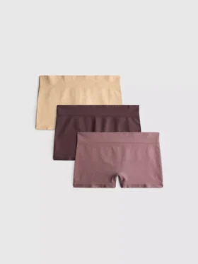 Paquete de 3 pantalones cortos sin costuras para niños