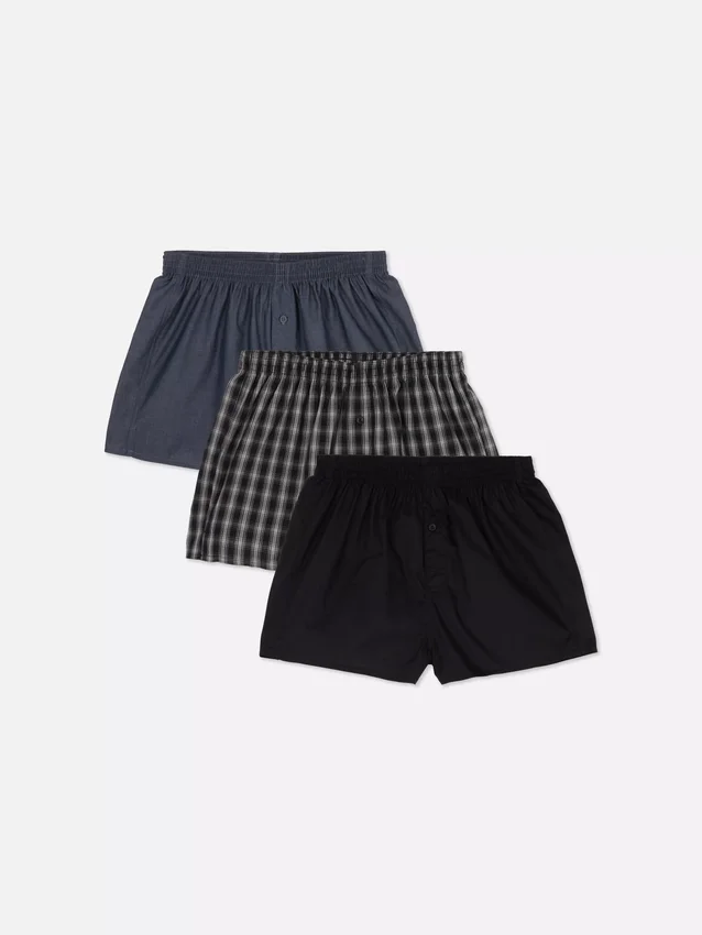 Paquete de 3 pantalones cortos tejidos