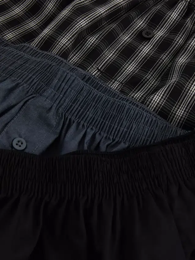 Paquete de 3 pantalones cortos tejidos