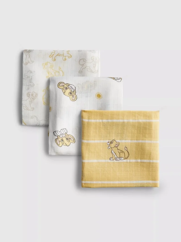 Paquete de 3 paños de muselina de «El rey león» de Disney