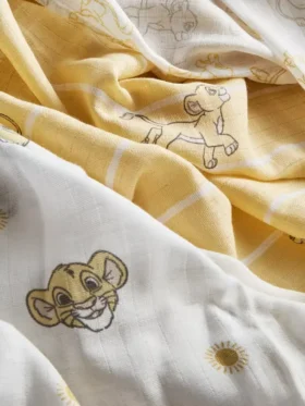 Paquete de 3 paños de muselina de «El rey león» de Disney