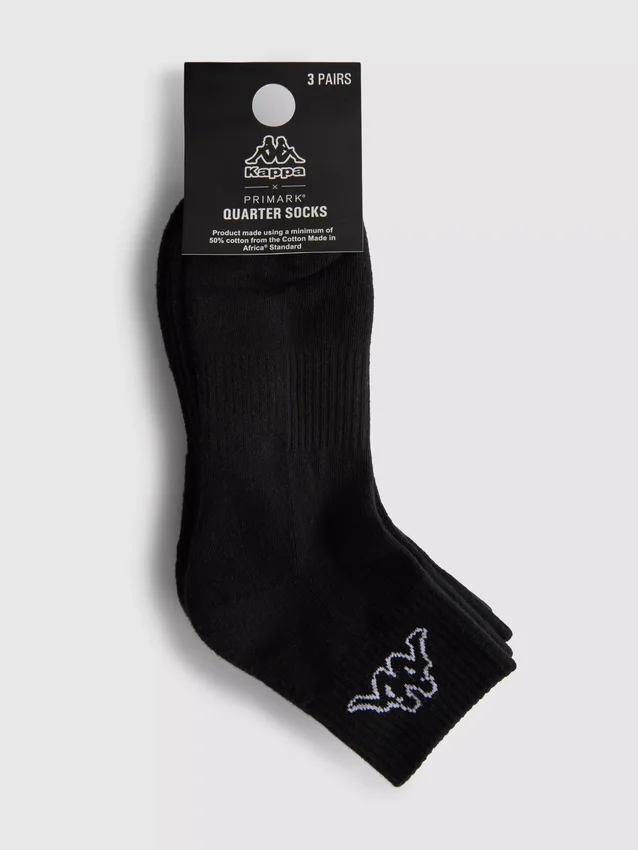 Paquete de 3 pares de calcetines cortos Kappa x Primark